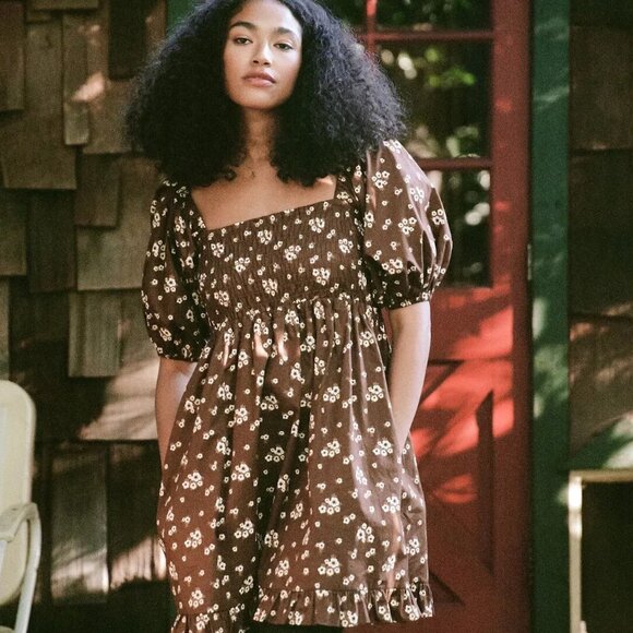 Christy Dawn Diana Dress in Russet Floral Bouquet - Picture 2 of 5